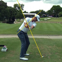 Adam Scott’s backswing – swing plane and axis of rotation